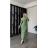 Yeşil Zora Maxi Triko Elbise