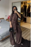 Rachel Kahverengi Bel Kuşaklı Modal Takım