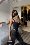 Lauren Siyah Sırt Dekolteli Bodysuit