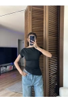 Asimetrik Kesim Tek Omuz Bluz Siyah
