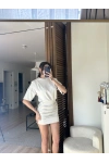 Avena Drape Detaylı Elbise Krem