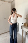 Beyaz Nancy Dantel Kombineli Bodysuit