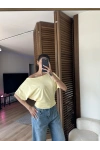 Mila Düşük Omuz Bluz Sarı