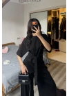 Rachel Siyah Bel Kuşaklı Modal Takım