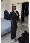 Siyah Massi Muadil Bağcıklı Elbise
