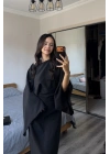 Siyah Massi Muadil Bağcıklı Elbise