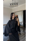 Siyah Massi Muadil Bağcıklı Elbise