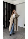 Bej Shae Oversize Premium Trençkot