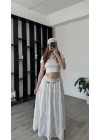 Beyaz Anita Bohem Etek