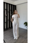 Beyaz Ivanka Düşük Omuzlu 2’li Takım