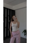 Beyaz Lopez Askılı Basic Atlet