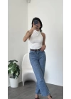Beyaz Sophia Sırt Dekolteli Bluz