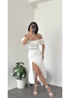 Beyaz Talia Etek Büstiyer Takım