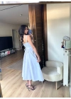 Bianca Korse Elbise Beyaz