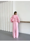 Croplu Salaş Üçlü Takım Pembe