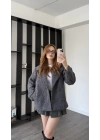 Gri Bailey Kaşe Ceket