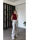 Gri Mat Basic Eşofman Altı