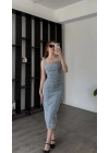 Helen Kalem Denim Elbise