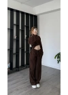 Kahve Lilis 2’li Dokulu Takım