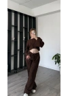 Kahve Lilis 2’li Dokulu Takım