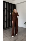 Kahve Ollie Büzgü Detaylı 2’li Takım