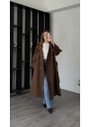 Kahve Shae Oversize Premium Trençkot