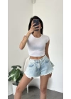 Kayle Beyaz Bisiklet Yaka Basic Body