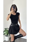 Kayle Siyah Bisiklet Yaka Basic Body