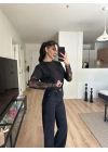 Kolları Dantel Detaylı Bluz Beyaz