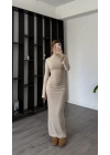 Krem Claire Volan Kollu Etekli Takım