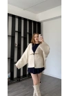 Krem Elira Kalın Ceket Hırka