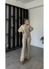 Krem Ophelia Kol Detaylı Takım