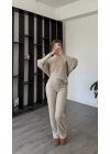 Krem Ophelia Kol Detaylı Takım