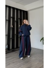 Lacivert Ava Oversize Eşofman Takımı