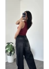 Lori Bordo Tek Omuzlu Bluz