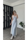 Mavi Zoey Blok Renkli Modal Elbise