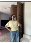 Mila Düşük Omuz Bluz Sarı