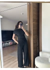 Moss Dokulu Takım Siyah