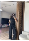 Moss Dokulu Takım Siyah