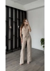 Nova Krem Yelek Pantolon 2’li Takım