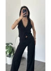 Nova Siyah Yelek Pantolon 2’li Takım