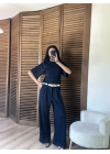Oversize Bluz & Palazzo Pantolon Takım