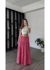 Pembe Anita Bohem Etek