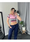 Pembe Speed Biker Crop Body