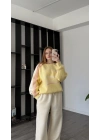 Sarı Bloom Oversize Eşofman Takımı