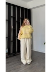 Sarı Bloom Oversize Eşofman Takımı