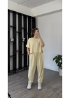 Sarı Elira Baggy Kesim 2’li Takım