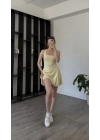 Sarı Milly Cepli Şortlu Elbise