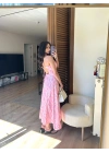 Savana Elbise Pembe