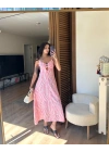 Savana Elbise Pembe